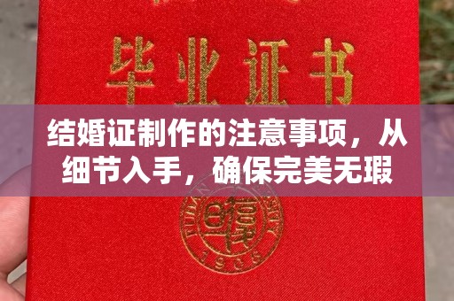 台中结婚证制作的注意事项，从细节入手，确保完美无瑕