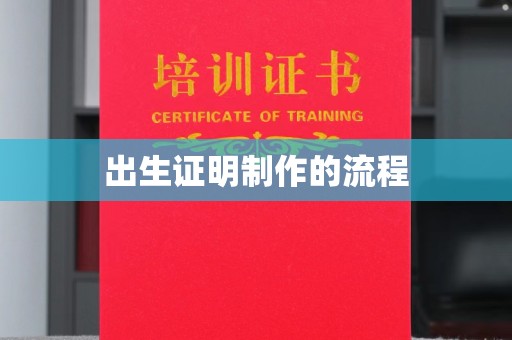 台中出生证明制作的流程