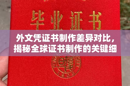 台中外文凭证书制作差异对比，揭秘全球证书制作的关键细节