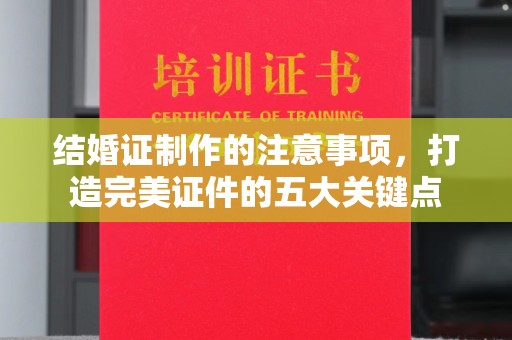 台中结婚证制作的注意事项，打造完美证件的五大关键点