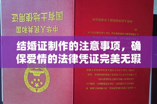 台中结婚证制作的注意事项，确保爱情的法律凭证完美无瑕