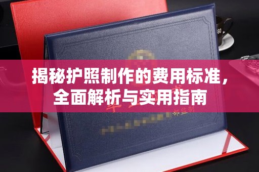 台中揭秘护照制作的费用标准，全面解析与实用指南