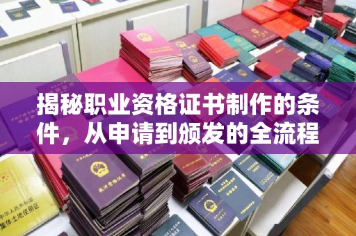 台中揭秘职业资格证书制作的条件，从申请到颁发的全流程解析