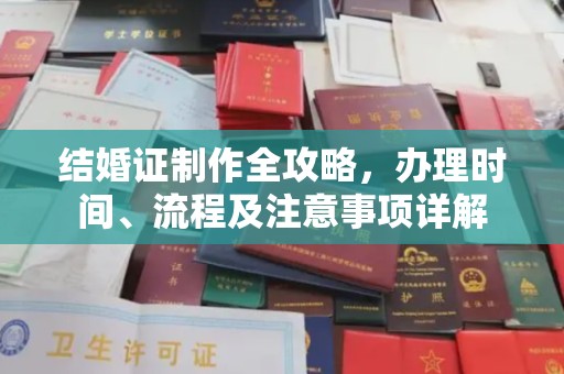 台中结婚证制作全攻略，办理时间、流程及注意事项详解